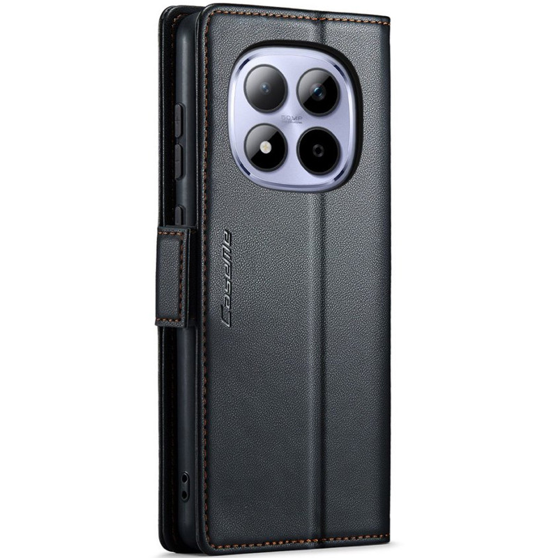 Фото Кожаный чехол-книжка CaseMe Nappa leather для Xiaomi Redmi Note 15 Pro 5G (Black) в магазине vchehle.ua