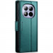 Фото Кожаный чехол-книжка CaseMe Nappa leather для Xiaomi Redmi Note 15 Pro 5G (Green) на vchehle.ua