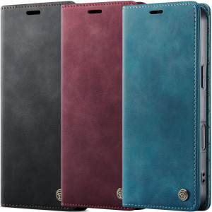 Кожаный чехол-книжка CaseMe Velvet Matte для iPhone 17 Pro