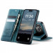Кожаный чехол-книжка CaseMe Velvet Matte для Apple iPhone 17 Pro / 18 Pro (6.3") (Green) в магазине vchehle.ua