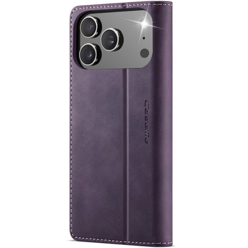 Фото Кожаный чехол-книжка CaseMe Velvet Matte для Apple iPhone 17 Pro / 18 Pro (6.3") (Purple) в магазине vchehle.ua