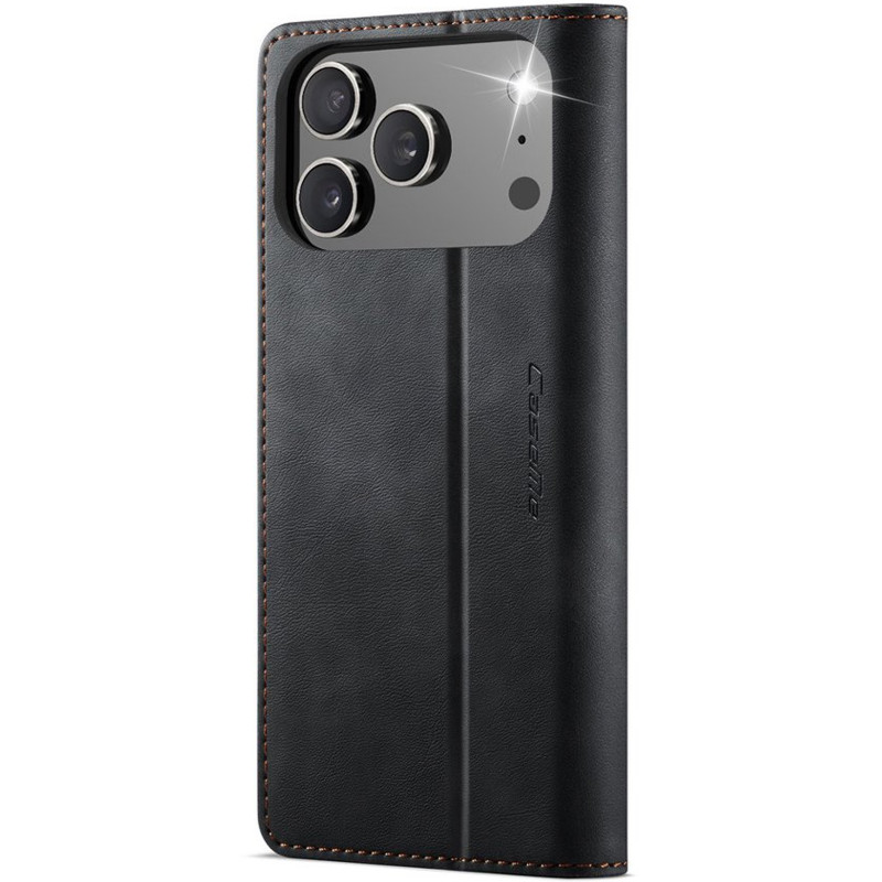 Фото Кожаный чехол-книжка CaseMe Velvet Matte для Apple iPhone 17 Pro Max / 18 Pro Max (6.9") (Black) в магазине vchehle.ua