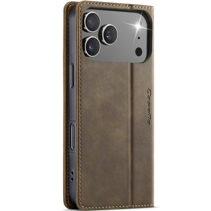 Фото Кожаный чехол-книжка CaseMe Velvet Matte для Apple iPhone 17 Pro Max / 18 Pro Max (6.9") (Coffee) на vchehle.ua