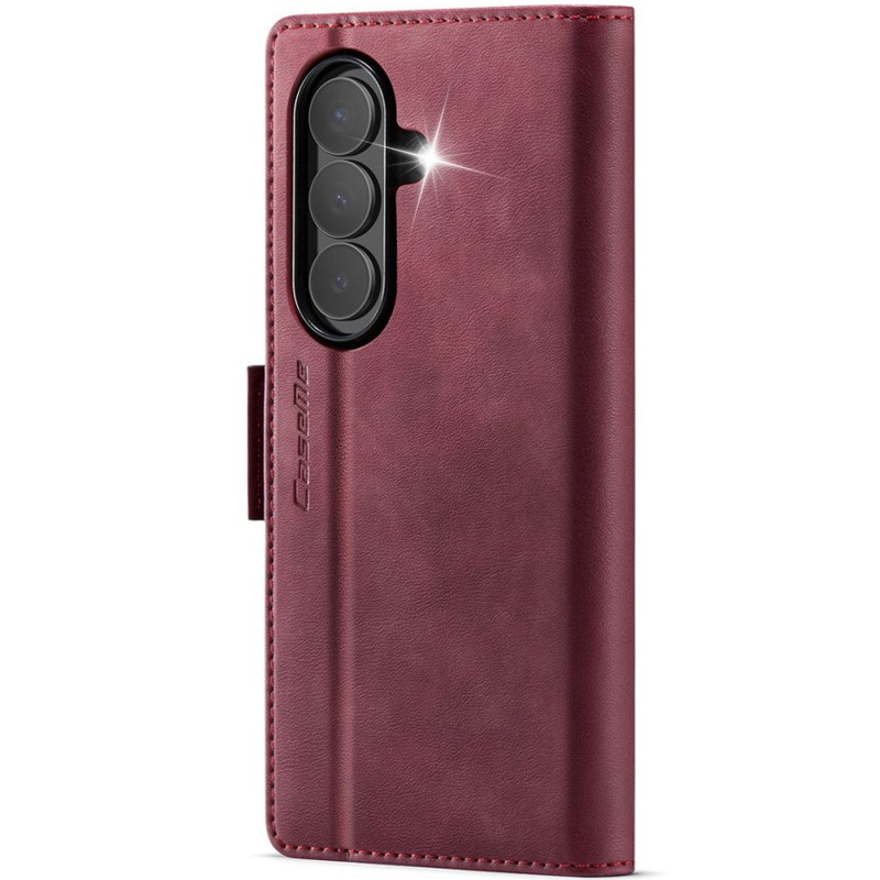 Фото Кожаный чехол-книжка CaseMe Velvet Matte для Samsung Galaxy Z Fold7 (Red) в магазине vchehle.ua