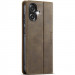 Фото Шкіряний чохол-книжка CaseMe Velvet Matte для Samsung Galaxy A07 4G / A08 / A06 (Coffee) на vchehle.ua