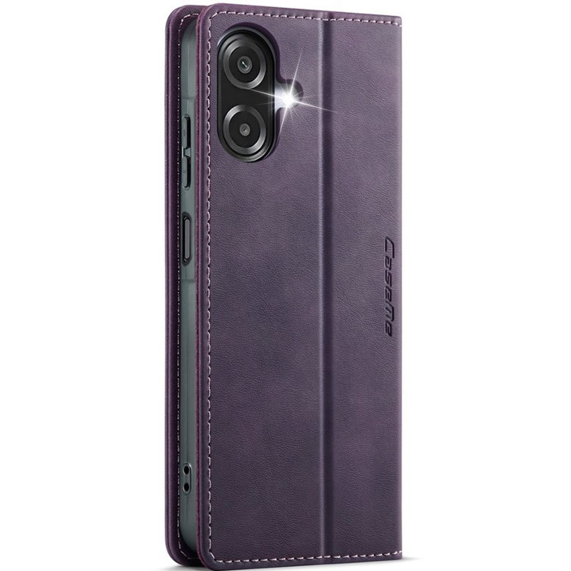 Фото Шкіряний чохол-книжка CaseMe Velvet Matte для Samsung Galaxy A07 4G / A08 / A06 (Purple) на vchehle.ua