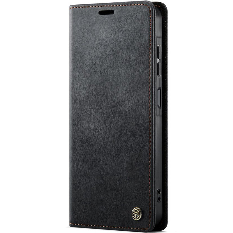 Кожаный чехол-книжка CaseMe Velvet Matte для Samsung Galaxy A27 (Black)