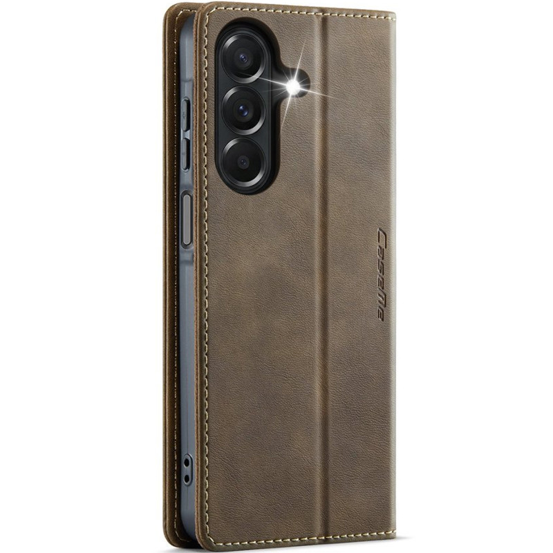 Фото Кожаный чехол-книжка CaseMe Velvet Matte для Samsung Galaxy A27 (Coffee) на vchehle.ua