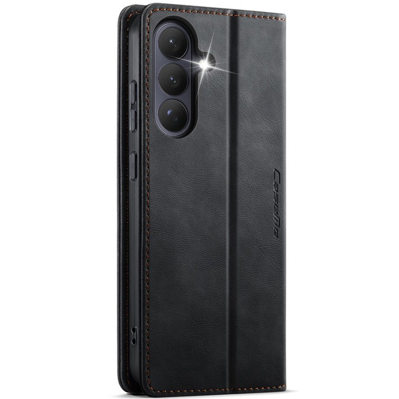 Фото Кожаный чехол-книжка CaseMe Velvet Matte для Samsung Galaxy S26 FE (Black) на vchehle.ua