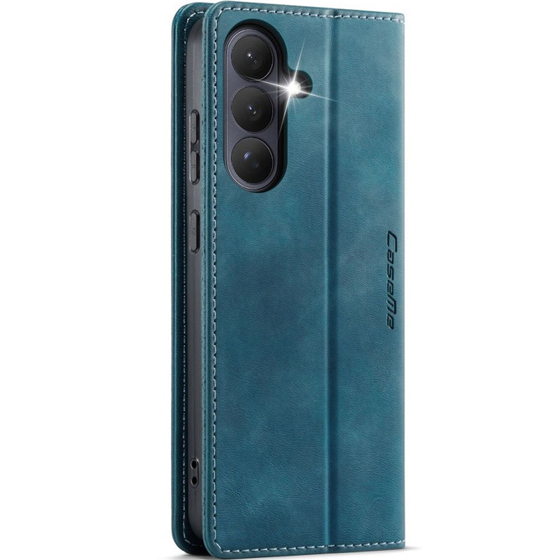 Фото Кожаный чехол-книжка CaseMe Velvet Matte для Samsung Galaxy S26 FE (Green) на vchehle.ua
