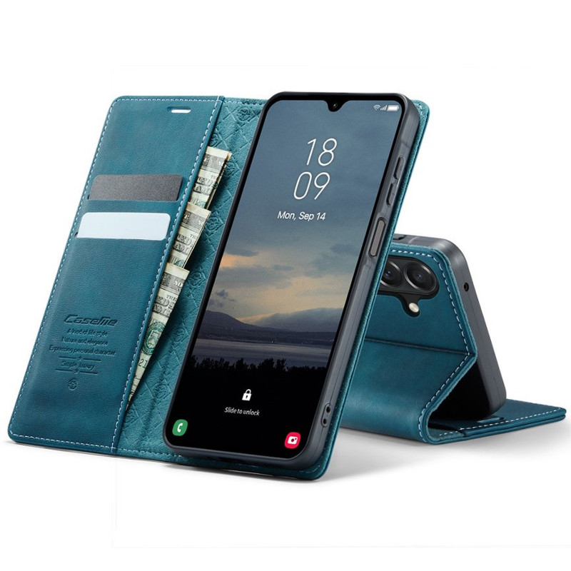 Купить Кожаный чехол-книжка CaseMe Velvet Matte для Samsung Galaxy S26 FE (Green) на vchehle.ua