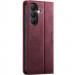 Фото Кожаный чехол-книжка CaseMe Velvet Matte для Samsung Galaxy S26 FE (Red) на vchehle.ua