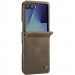 Кожаный чехол-книжка CaseMe Velvet Matte для Samsung Galaxy Z Flip8 (Coffee)