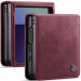 Фото Кожаный чехол-книжка CaseMe Velvet Matte для Samsung Galaxy Z Flip8 (Red) на vchehle.ua