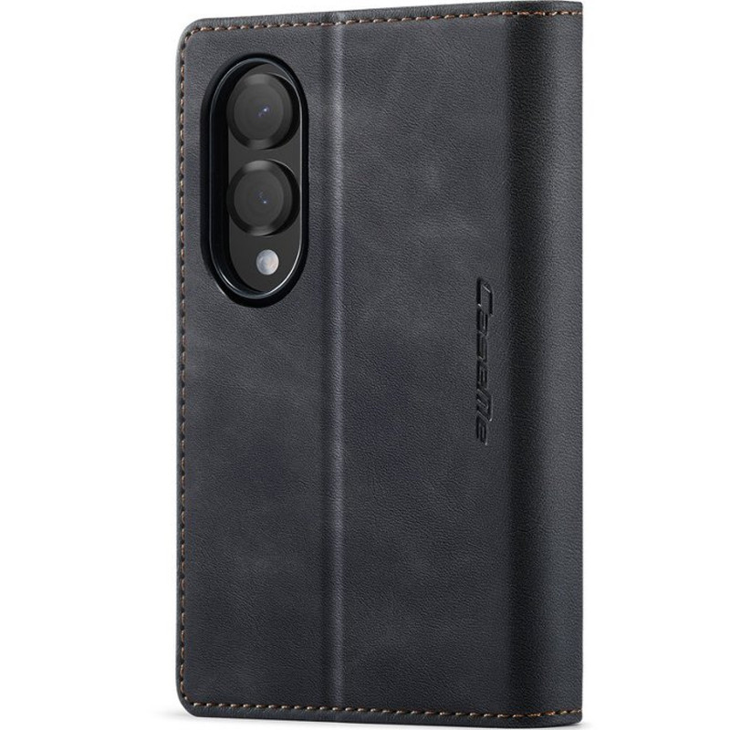 Фото Кожаный чехол-книжка CaseMe Velvet Matte для Samsung Galaxy Z Fold8 (Black) на vchehle.ua