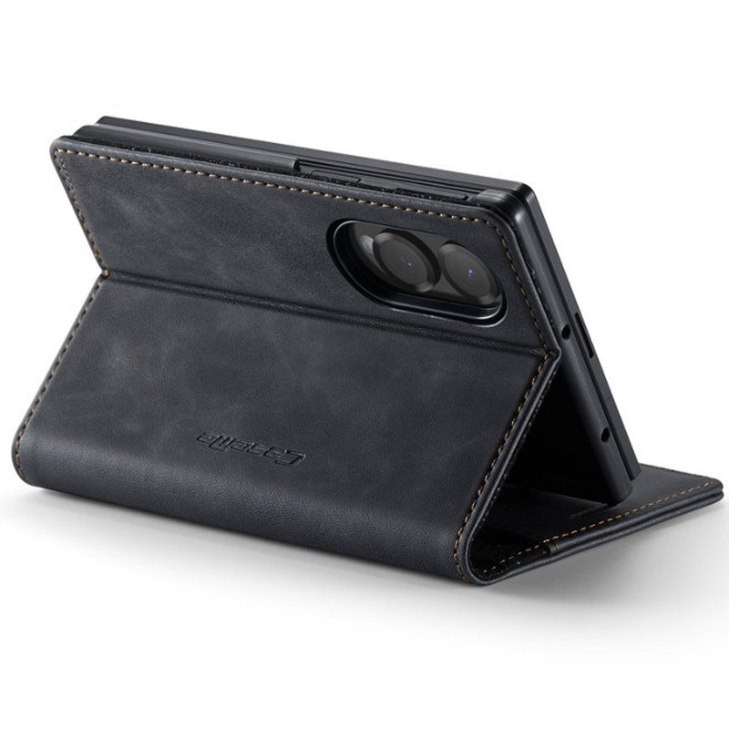 Купить Кожаный чехол-книжка CaseMe Velvet Matte для Samsung Galaxy Z Fold8 (Black) на vchehle.ua
