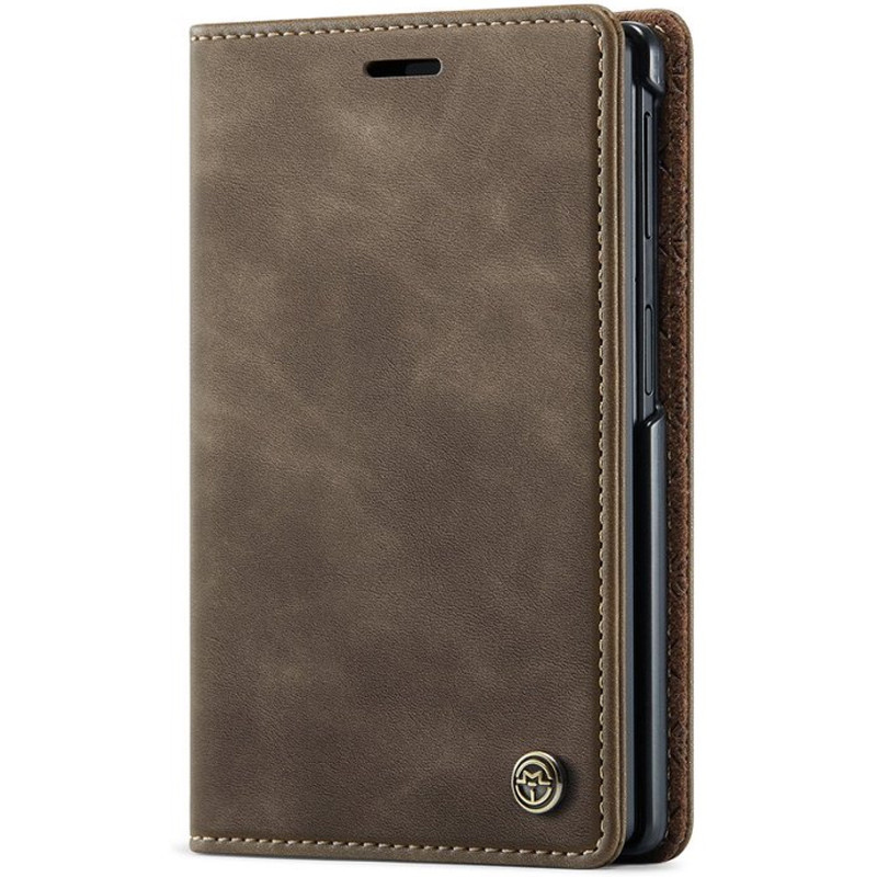 Кожаный чехол-книжка CaseMe Velvet Matte для Samsung Galaxy Z Fold8 (Coffee)