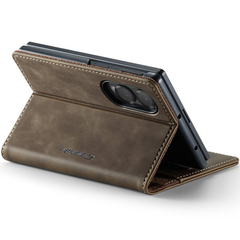 Купить Кожаный чехол-книжка CaseMe Velvet Matte для Samsung Galaxy Z Fold8 (Coffee) на vchehle.ua