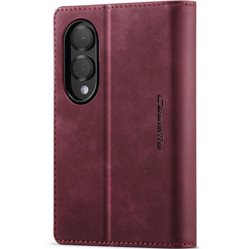 Фото Кожаный чехол-книжка CaseMe Velvet Matte для Samsung Galaxy Z Fold8 (Red) на vchehle.ua