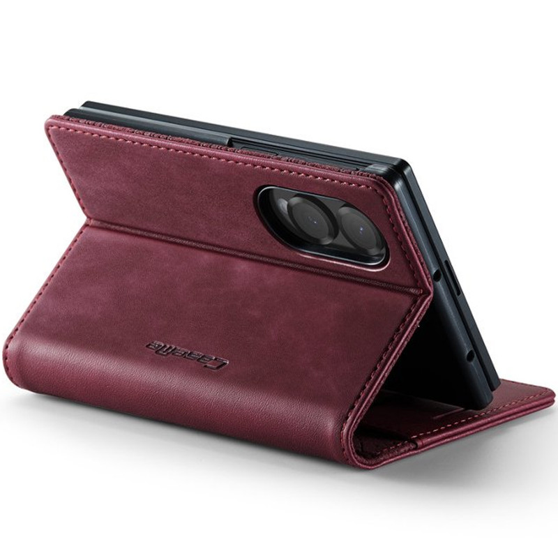 Купить Кожаный чехол-книжка CaseMe Velvet Matte для Samsung Galaxy Z Fold8 (Red) на vchehle.ua