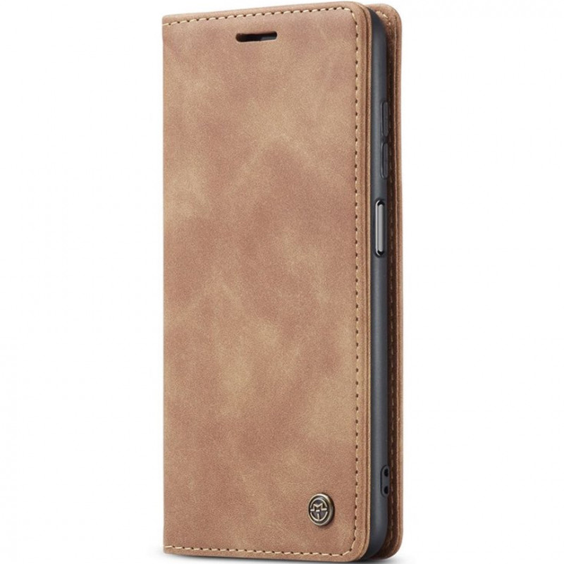 Шкіряний чохол-книжка CaseMe Velvet Nubuck на Samsung Galaxy A12 / M12 (Brown)