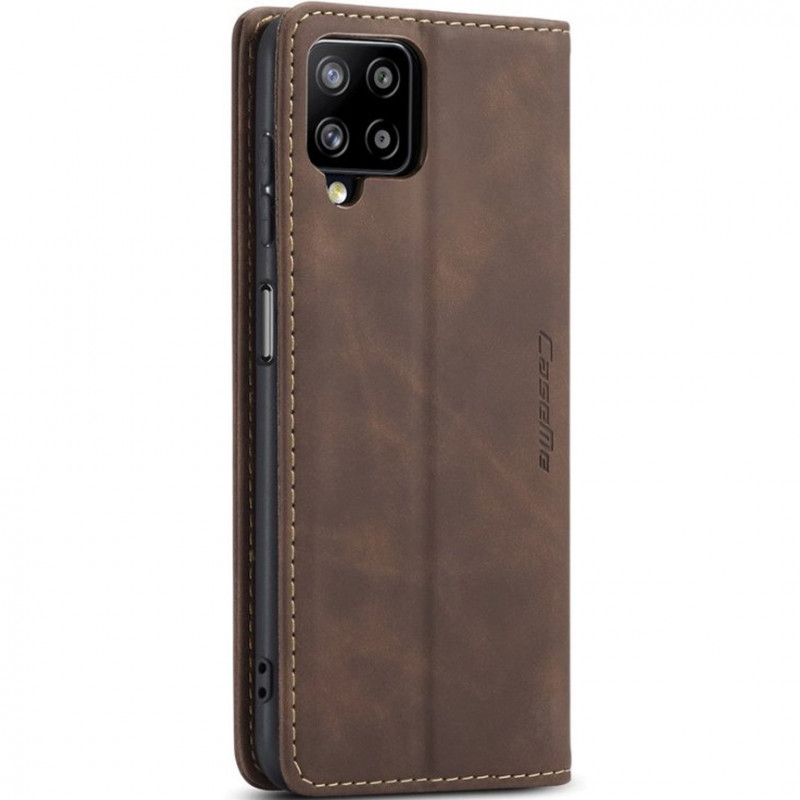 Купити Шкіряний чохол-книжка CaseMe Velvet Nubuck на Samsung Galaxy A12 / M12 (Coffee) на vchehle.ua