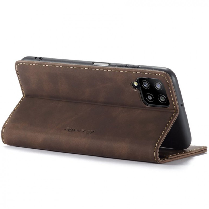 Замовити Шкіряний чохол-книжка CaseMe Velvet Nubuck на Samsung Galaxy A12 / M12 (Coffee) на vchehle.ua