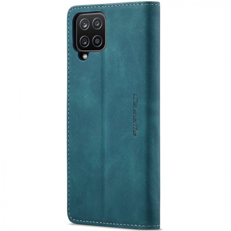 Фото Шкіряний чохол-книжка CaseMe Velvet Nubuck на Samsung Galaxy A12 / M12 (Green) в маназині vchehle.ua
