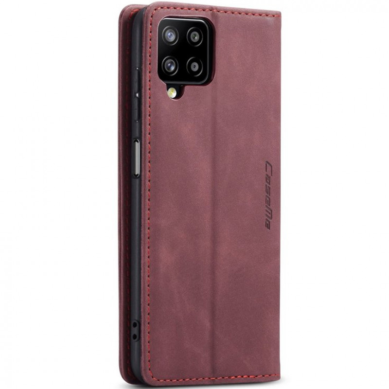 Купити Шкіряний чохол-книжка CaseMe Velvet Nubuck на Samsung Galaxy A12 / M12 (Red) на vchehle.ua