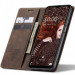 Фото Кожаный чехол-книжка CaseMe Velvet Nubuck для Samsung Galaxy A24 4G (Coffee) в магазине vchehle.ua