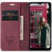 Фото Кожаный чехол-книжка CaseMe Velvet Nubuck для Samsung Galaxy A24 4G (Red) на vchehle.ua