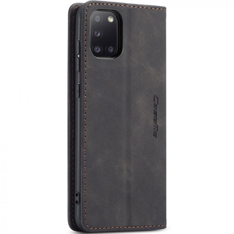 Фото Шкіряний чохол-книжка CaseMe Velvet Nubuck на Samsung Galaxy A36 5G / A37 5G / A56 5G (Black) на vchehle.ua