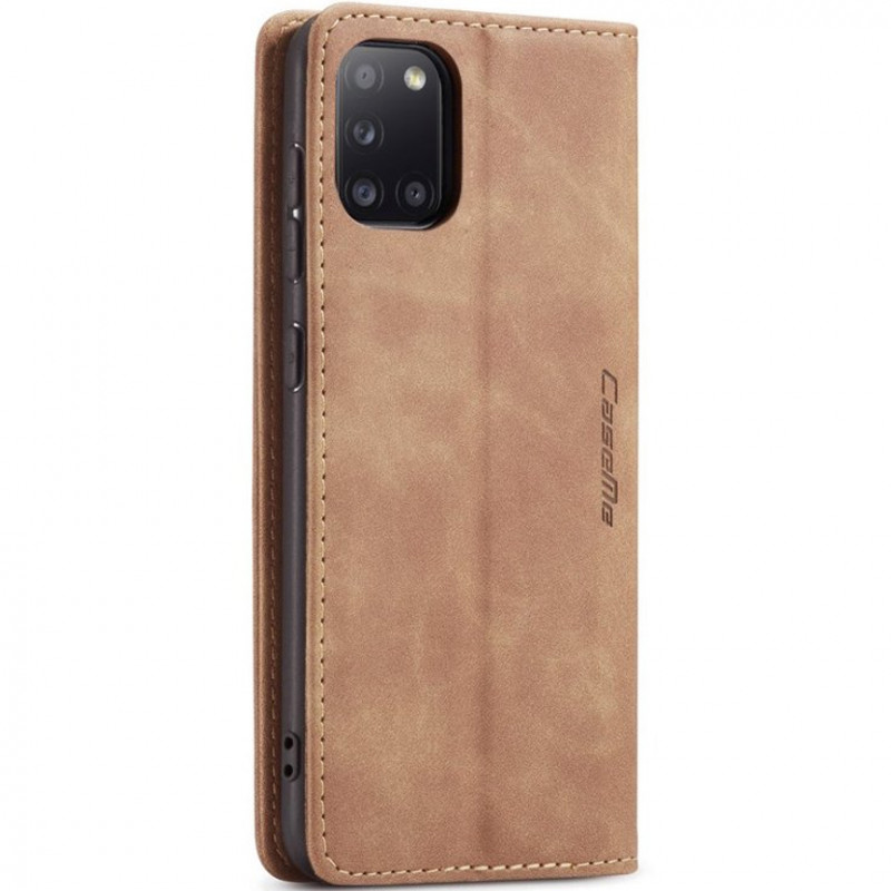 Шкіряний чохол-книжка CaseMe Velvet Nubuck на Samsung Galaxy A36 5G / A37 5G / A56 5G (Brown) в магазині vchehle.ua