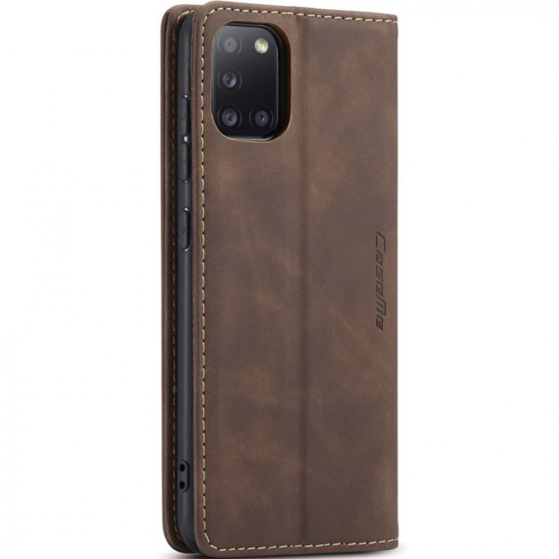 Шкіряний чохол-книжка CaseMe Velvet Nubuck на Samsung Galaxy A36 5G / A37 5G / A56 5G (Coffee) в магазині vchehle.ua