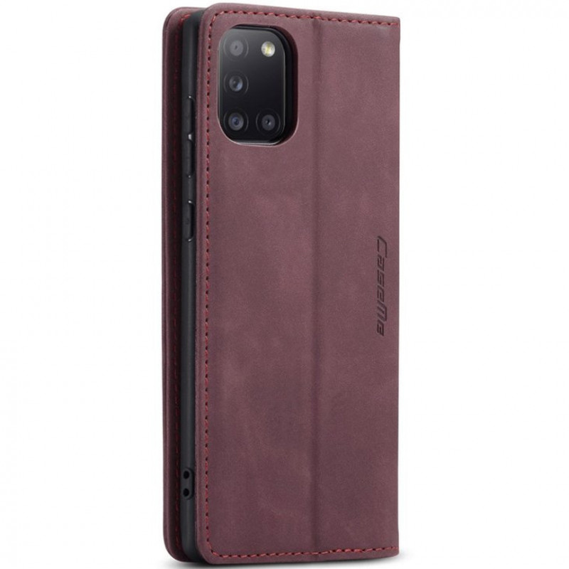 Фото Шкіряний чохол-книжка CaseMe Velvet Nubuck на Samsung Galaxy A36 5G / A37 5G / A56 5G (Red) на vchehle.ua