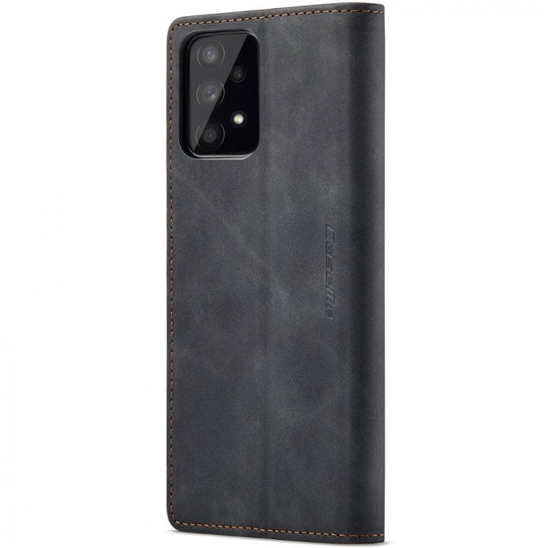 Кожаный чехол-книжка CaseMe Velvet Nubuck для Samsung Galaxy A32 5G / M32 5G (Black) в магазине vchehle.ua