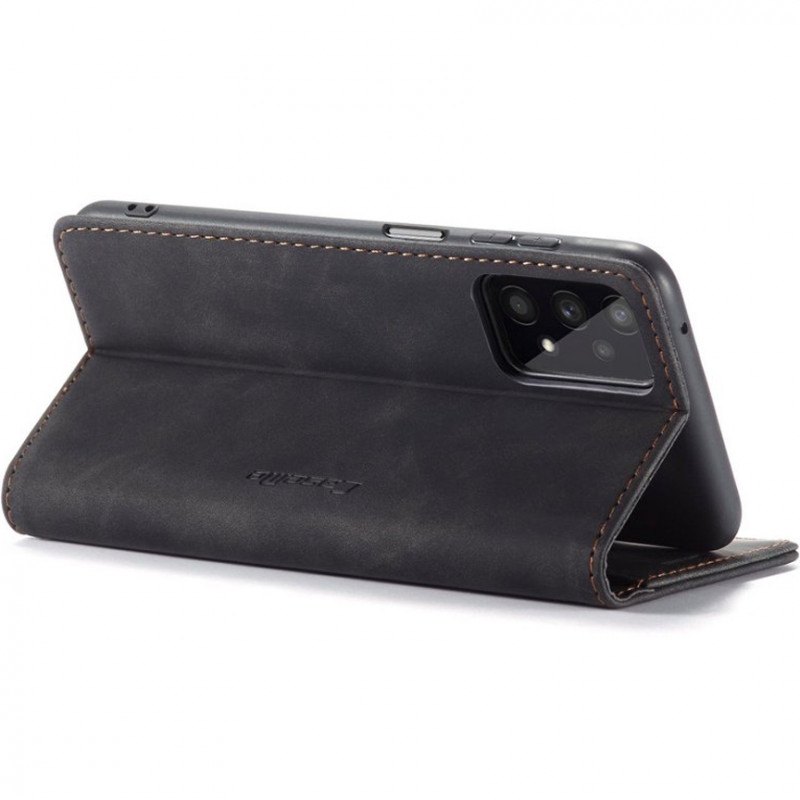 Заказать Кожаный чехол-книжка CaseMe Velvet Nubuck для Samsung Galaxy A32 5G / M32 5G (Black) на vchehle.ua