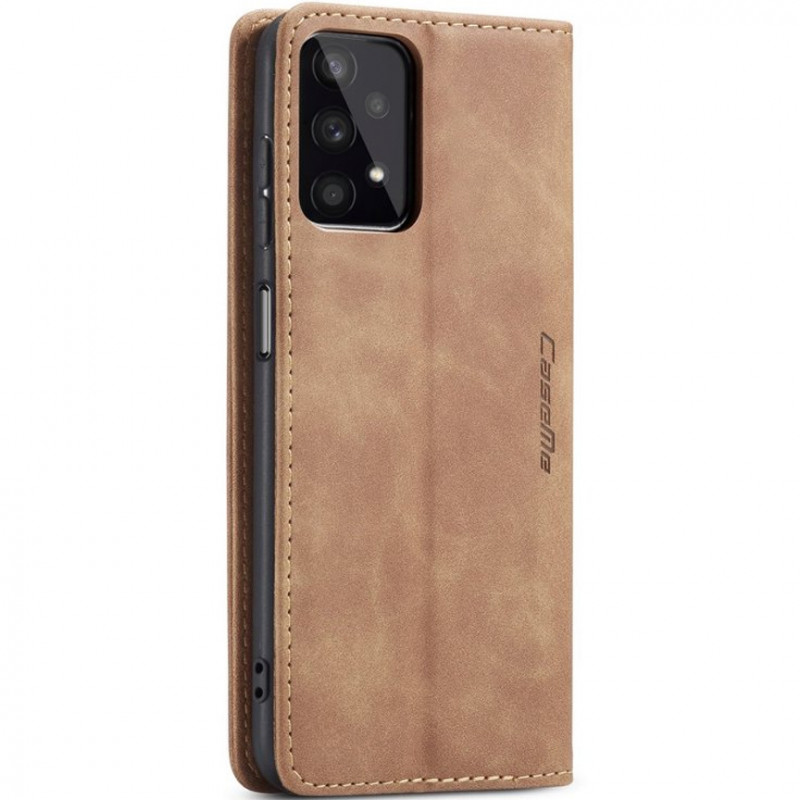 Кожаный чехол-книжка CaseMe Velvet Nubuck для Samsung Galaxy A32 5G / M32 5G (Brown) в магазине vchehle.ua
