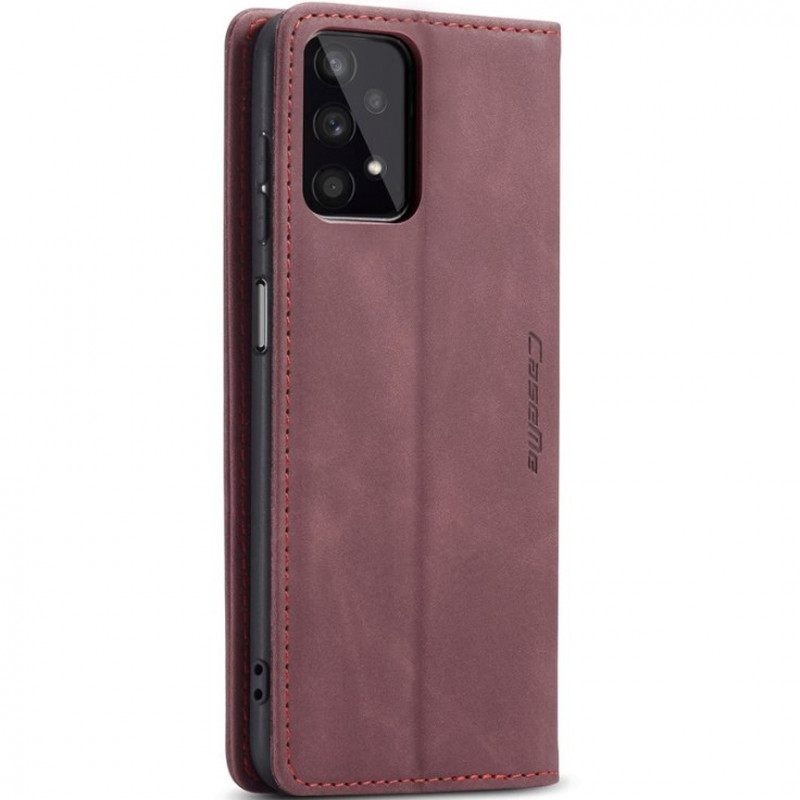 Купить Кожаный чехол-книжка CaseMe Velvet Nubuck для Samsung Galaxy A32 5G / M32 5G (Red) на vchehle.ua