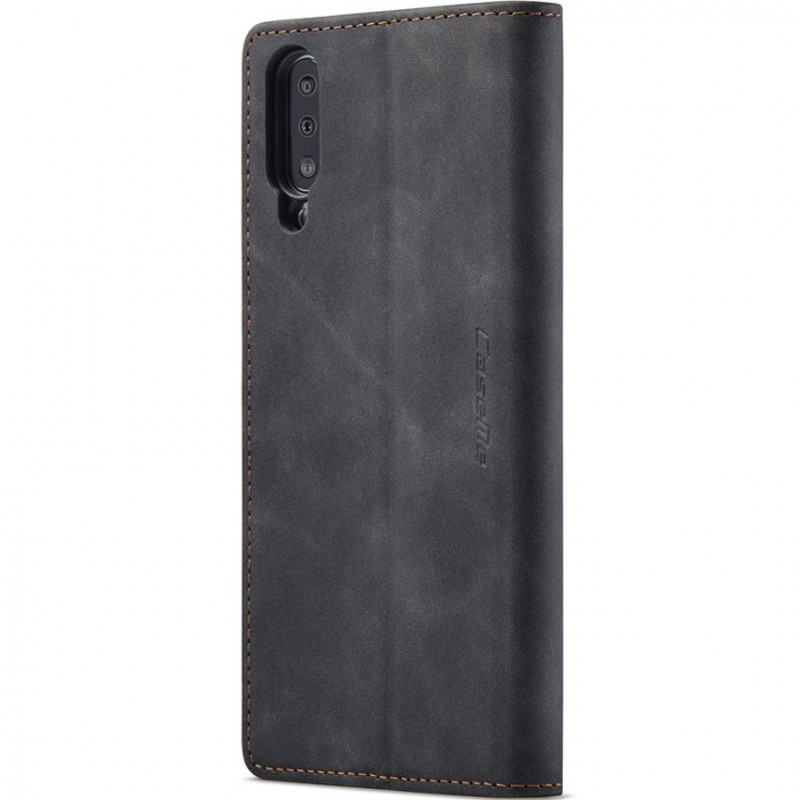 Фото Кожаный чехол-книжка CaseMe Velvet Nubuck для Samsung Galaxy A50 (A505F) / A50s / A30s (Black) в магазине vchehle.ua