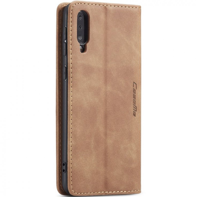 Фото Кожаный чехол-книжка CaseMe Velvet Nubuck для Samsung Galaxy A50 (A505F) / A50s / A30s (Brown) в магазине vchehle.ua