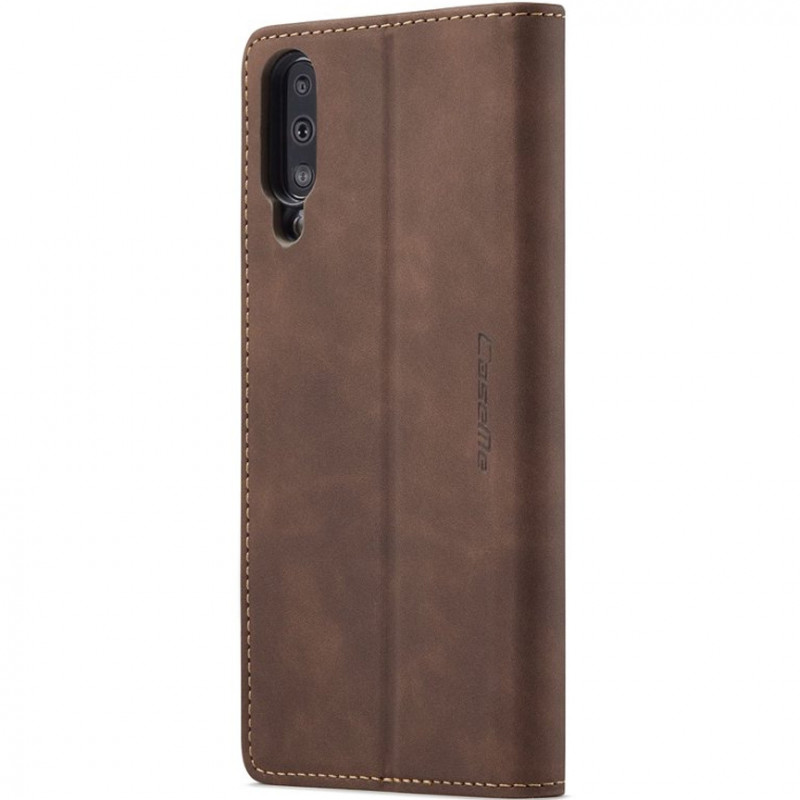 Фото Кожаный чехол-книжка CaseMe Velvet Nubuck для Samsung Galaxy A50 (A505F) / A50s / A30s (Coffee) в магазине vchehle.ua
