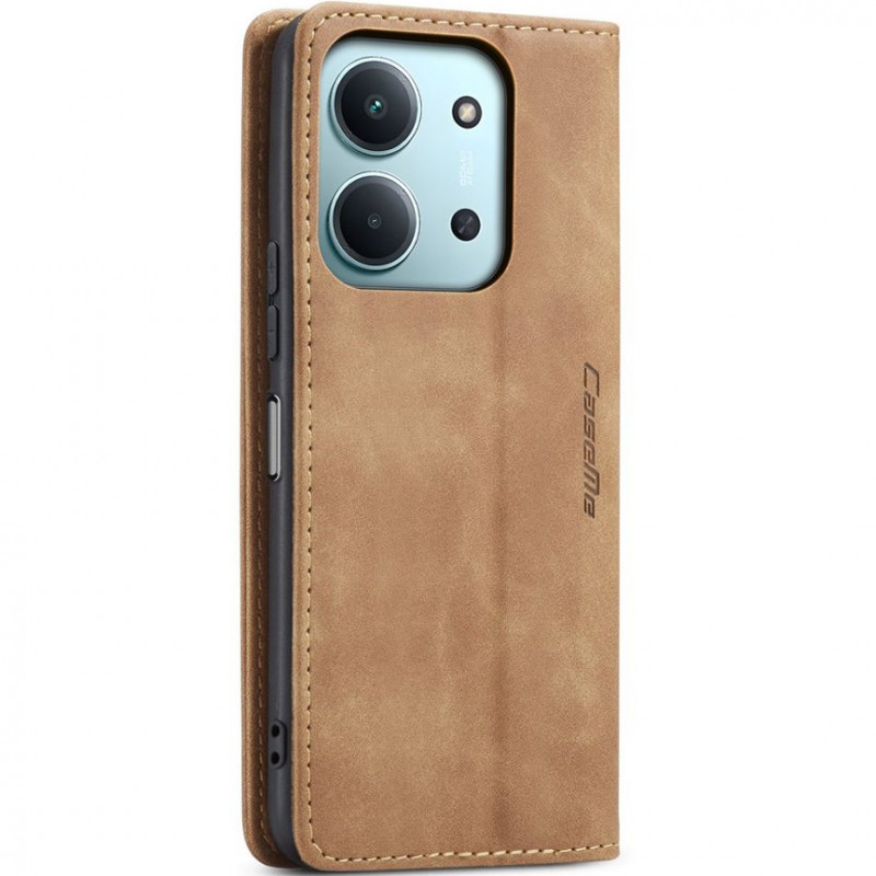 Кожаный чехол-книжка CaseMe Velvet Nubuck для Xiaomi Redmi 15C (Global) / Poco C85 (Global) (Brown) в магазине vchehle.ua