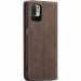 Купить Кожаный чехол-книжка CaseMe Velvet Nubuck для Xiaomi Redmi Note 10 / Note 10s (Coffee) на vchehle.ua