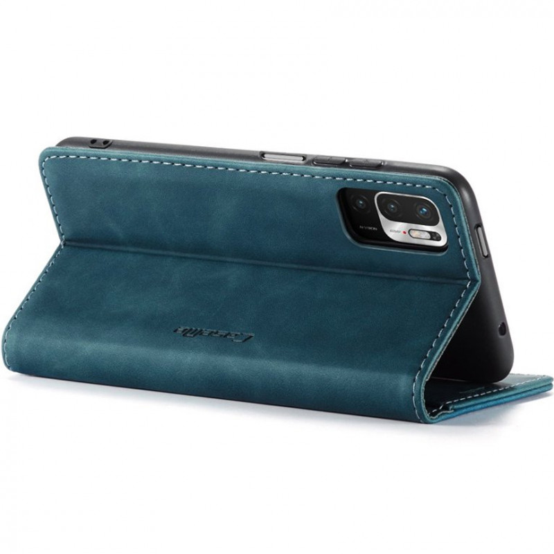 Купить Кожаный чехол-книжка CaseMe Velvet Nubuck для Xiaomi Redmi Note 10 / Note 10s (Green) на vchehle.ua