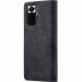 Кожаный чехол-книжка CaseMe Velvet Nubuck для Xiaomi Redmi Note 10 Pro / 10 Pro Max (Black) в магазине vchehle.ua