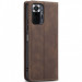Купить Кожаный чехол-книжка CaseMe Velvet Nubuck для Xiaomi Redmi Note 10 Pro / 10 Pro Max (Coffee) на vchehle.ua