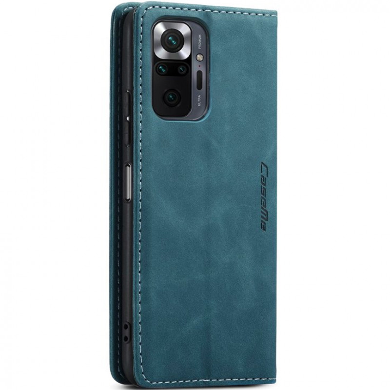 Купить Кожаный чехол-книжка CaseMe Velvet Nubuck для Xiaomi Redmi Note 10 Pro / 10 Pro Max (Green) на vchehle.ua