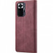 Кожаный чехол-книжка CaseMe Velvet Nubuck для Xiaomi Redmi Note 10 Pro / 10 Pro Max (Red) в магазине vchehle.ua