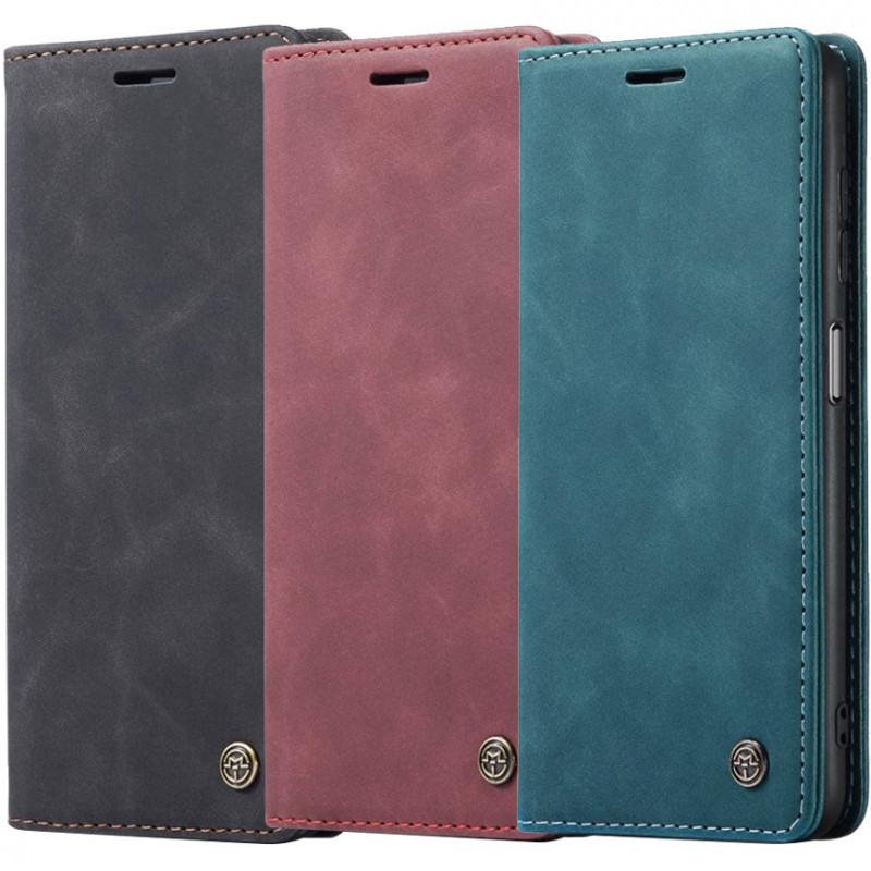 Кожаный чехол-книжка CaseMe Velvet Nubuck для Xiaomi Redmi Note 11 (Global) / Note 11S